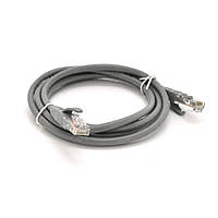 Патч-корд литий VEGGIEG CCA UTP RJ45 Cat.5e 1.5м сірий