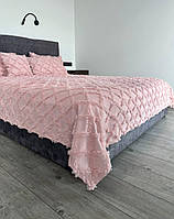 Покривало в скандинавському стилі "Сканія ІІ", рожевий колір (Розміри і кольори в асортименті)