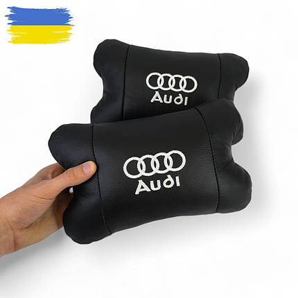 Автоподушки з логотипом Audi / Ауді, Авто подушки в машину, Подарунок водію, Подушки MH-269 для машини, фото 1