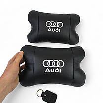Автоподушки з логотипом Audi / Ауді, Авто подушки в машину, Подарунок водію, Подушки MH-269 для машини, фото 3