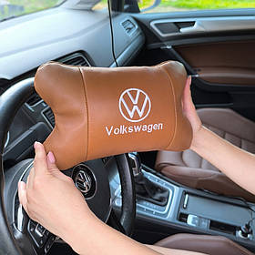 Подушка для салону авто Volkswagen, Автомобільна подушка в подарунок, Подушки з логотипом OC-301 від виробника
