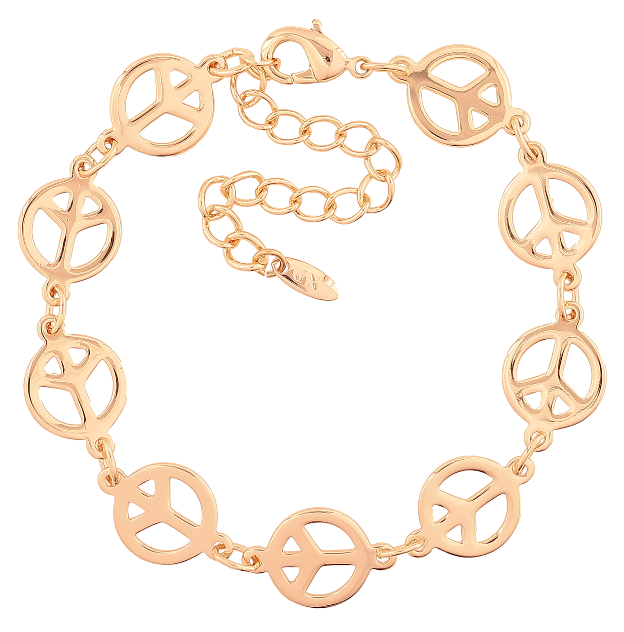 Браслет Xuping M&L Колір 18K «Пацифік» довжина з доп.ланцюжком 18-24см х 11мм, фото 1