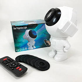 Дитячий лазерний нічник проектор зоряного неба космонавт, Нічник лазерний EQ-528 дитячий астронавт