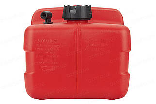 Бак паливний без датчика Easterner 12 літрів для човна і катера C14541 переносний червоний масло-бензостійкий пластик, фото 3