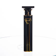 Тример для стрижки волосся акумуляторний 4 насадки Чорний VGR V-009, фото 2