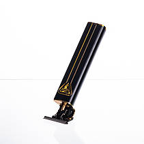 Тример для стрижки волосся акумуляторний 4 насадки Чорний VGR V-009, фото 4