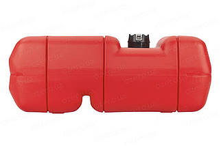 Бак паливний з датчиком рівня пального Easterner 24 л (C14540) переносний червоний масло-бензостійкий пластик Ø 55 мм, фото 2