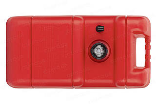 Бак паливний з датчиком рівня пального Easterner 24 л (C14540) переносний червоний масло-бензостійкий пластик Ø 55 мм, фото 4