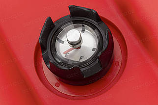 Бак паливний з датчиком рівня пального Easterner 24 л (C14540) переносний червоний масло-бензостійкий пластик Ø 55 мм, фото 5