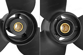 Гвинт для човнового мотора JOHNSON/EVINRUDE/BRP 10.5x11 20-35к.с. 2211-105-11 OB3x10.5x11RB алюмінієвий Amita Solas, фото 4