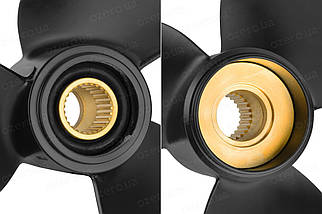 Гвинт для човнового мотора Volvo Penta 15.3x19 колонка DP280 і DP290 8512-153-19 15.3x19LB 19 алюмінієвий Amita Solas, фото 4
