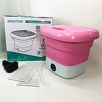 Пральна машина для дачі без водопроводу MAXTOP, Пральна машина переносна, Портативна BC-823 пралка відро, фото 5