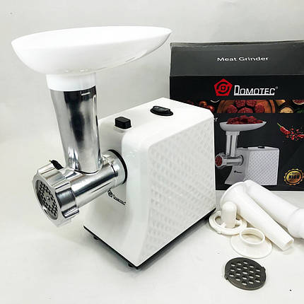 Мощная компактная мясорубка Domotec R3391 2000 W, Електром'ясорубка, М'ясорубка електрична EH-460 для м'яса, фото 1