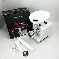 Мощная компактная мясорубка Domotec R3391 2000 W, Електром'ясорубка, М'ясорубка електрична EH-460 для м'яса, фото 3