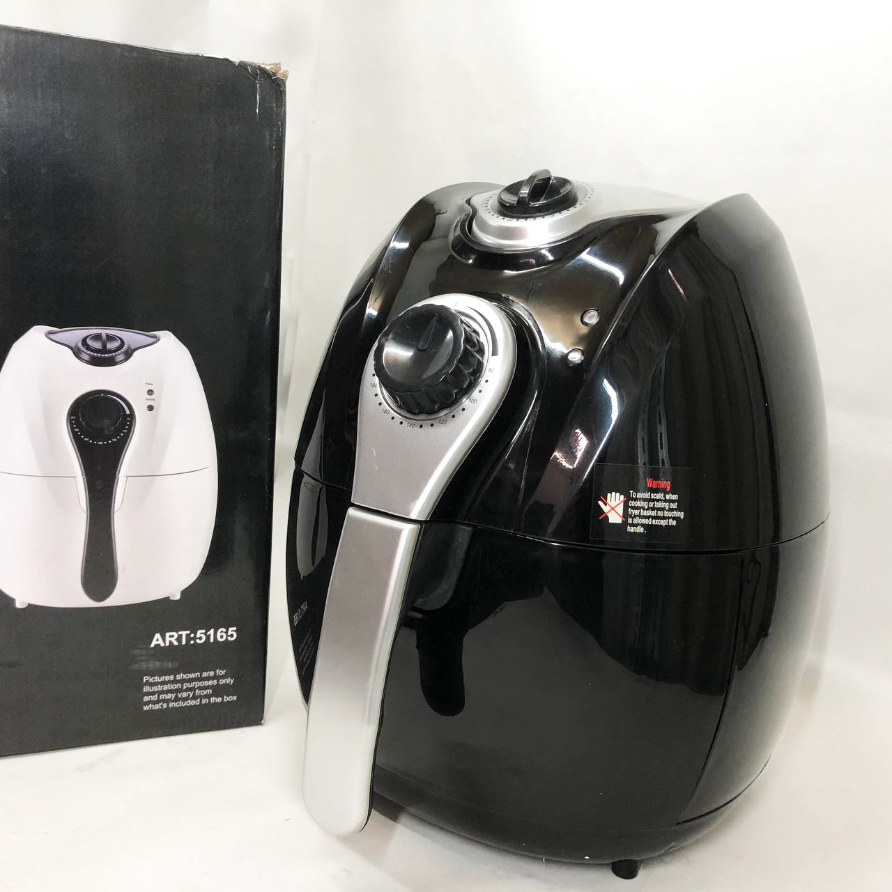 Фритюрниця без масла електрична мультифункціональна Domotec MS-3220 1300 W 4,5 л, YN-627 Фритюрниця електрична