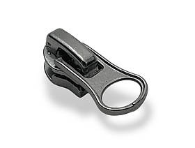 Бігунок для спіральної блискавки №3 Зворотний N31T колір темний-нікель