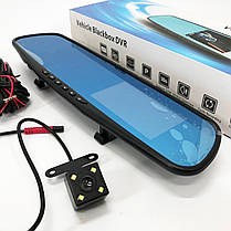 Автомобільний відеореєстратор-дзеркало L-9004 LCD 3.5'' 2 камери 1080P QS-288 Full HD, фото 6