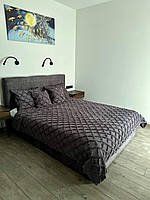 Покривало в скандинавському стилі "Сканія ІІ", графітовий колір (Розміри і кольори в асортименті)