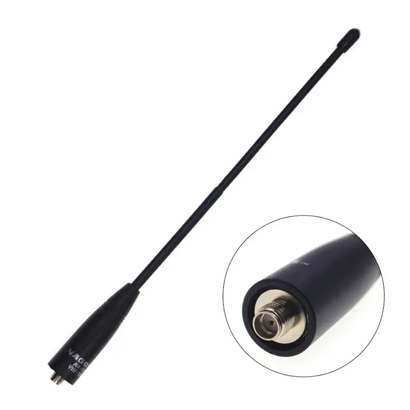 Гнучка антена для рації Nagoya NA-701 SMA-F, двохдіапазонна 144/430 МГц з посиленням 2.15 дБ