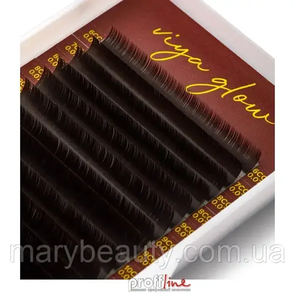 Вії VIYA M 0.07 (7-14) Dark Chocolate, фото 1