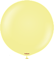 Латексна кулька Kalisan 36"(90 см) Macaron Yellow | Макарун жовтий
