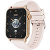 Смарт годинник жіночий Lige Miya 3 Gold з пульсоксиметром, розмова, дзвінки, 2 ремінця, 600мАч, фото 3