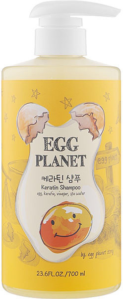 Кератиновий шампунь для пошкодженого волосся Daeng Gi Meo Ri Egg Planet Keratin, 700 мл (8807779089104)