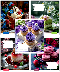 Зошити 24 аркуша, клітинка, 1Вересня "Bright Food" 768130