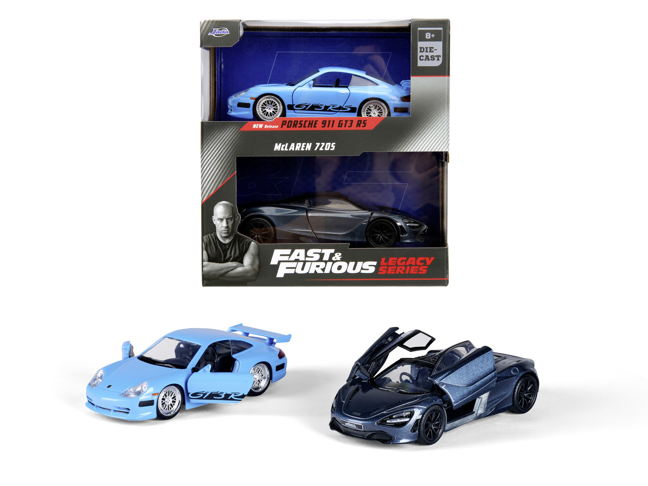 Набір машинок металевих Jada "Форсаж" Порше 911 GT3 R5 та Макларен 7Z05 (253202012)