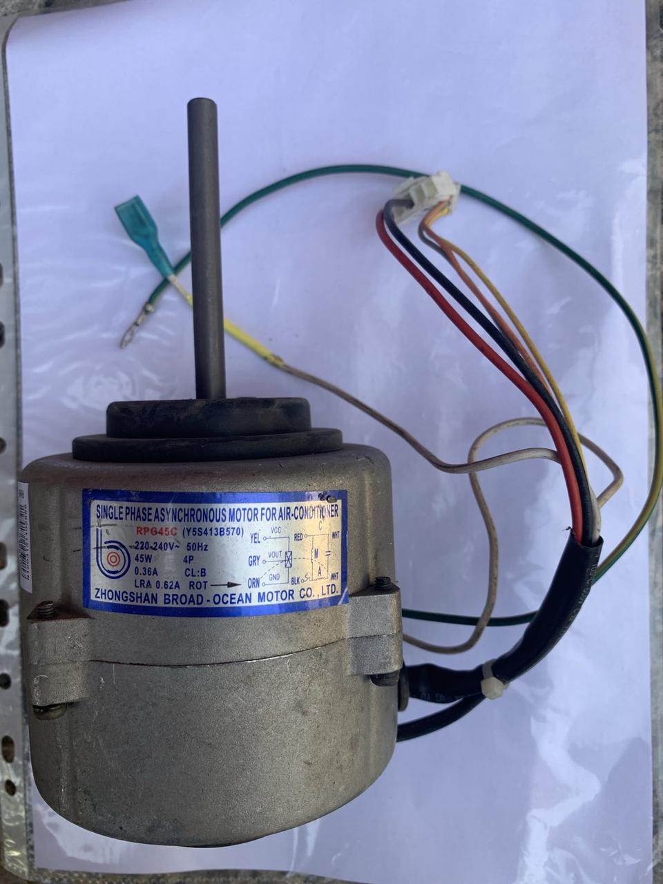 Двигун внутрішнього блока кондиціонера RPG45C, фото 1