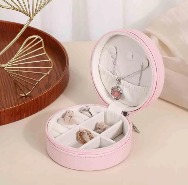 Скринька для зберігання ювелірних виробів box xl-1338 pink