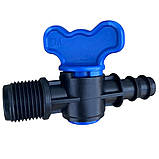 Кран для трубки 16мм*1/2 зовнішня різьба SERTSAN, фото 2