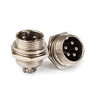 Роз'єм п'ятиполюсний панельний GX16-5 (штекер) Welding Dragon