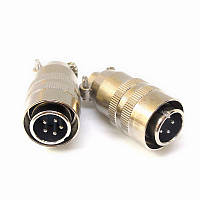 Роз'єм п'ятиполюсний кабельний для кнопки TIG XS12 K5P (штекер) Welding Dragon