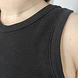 Майка Dias жіноча трикотаж рубчик стрейч S\M чорна, фото 5