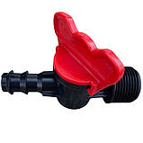 Кран для трубки 16мм*3/4 зовнішня різьба SERTSAN, фото 2