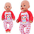 Одяг для ляльки Бебі Борн / Baby Born 40–43 см Піжама рожева 8960, фото 3
