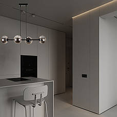 Підвісна сучасна люстра "Modern Luxe " (52-9909-4 BK+BK), фото 3