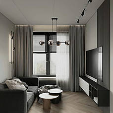 Підвісна сучасна люстра "Modern Luxe " (52-9909-4 BK+BK), фото 5