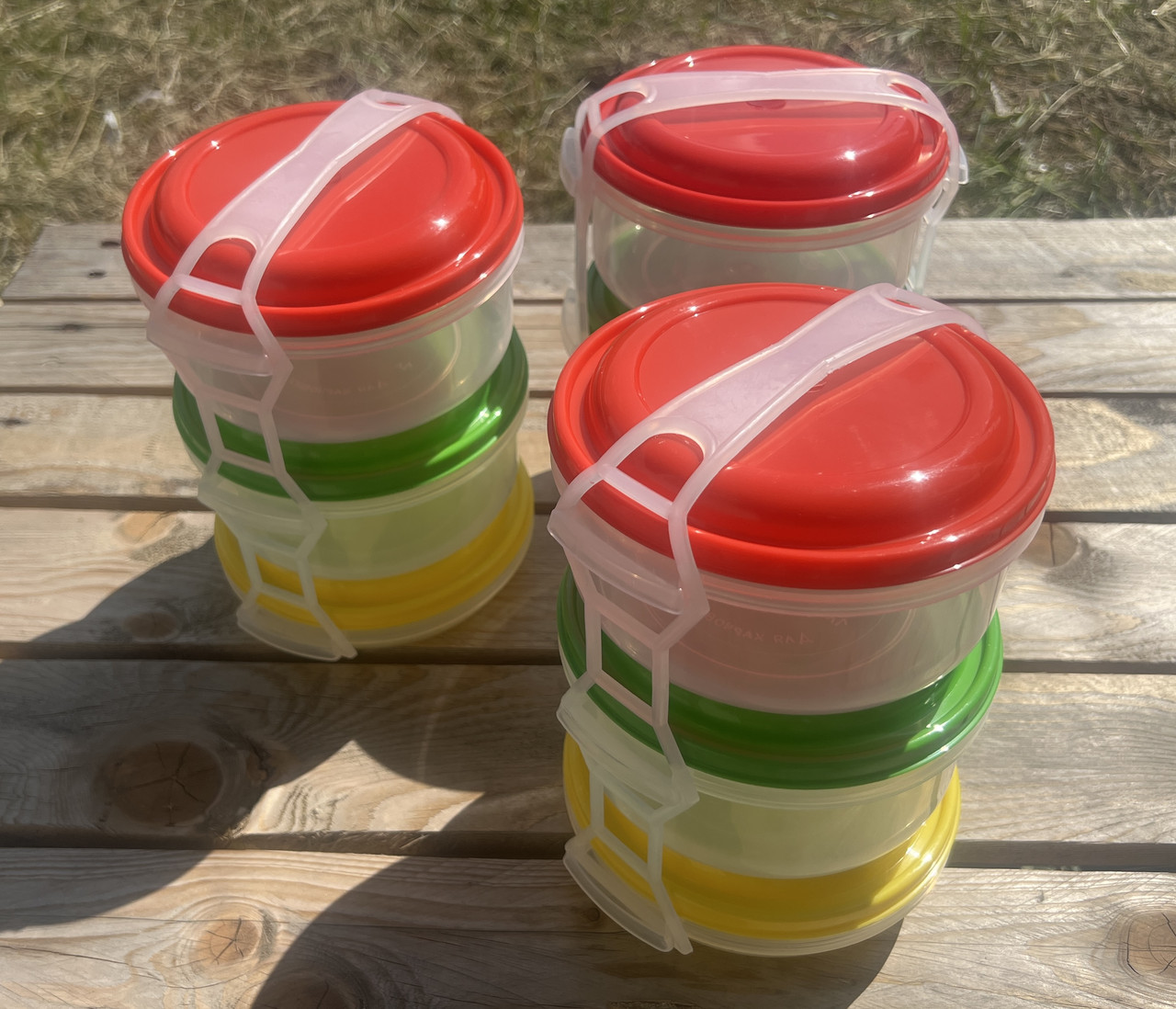 Набір прозорих контейнерів 9 штук, фото 1