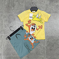 Костюм двійка дитячий літній із принтом на хлопчика 3-6 років "FILI KIDS" купить гуртом в Одесі на 7км