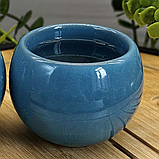 Піала для чаю «Танучий лід» Блакитна (120мл), фото 3