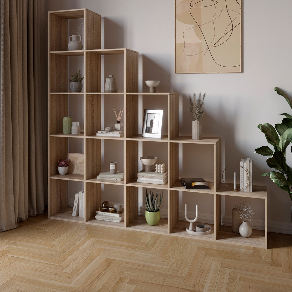 Стелаж М-ЗОН Джеко 1776 Сонома (MZN-031008), фото 1