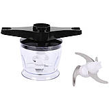 Блендер занурювальний 1000W кухонний HM-8029 Hoffmans Electronics Ручний подрібнювач з насадками 5в1 Чорный, фото 5