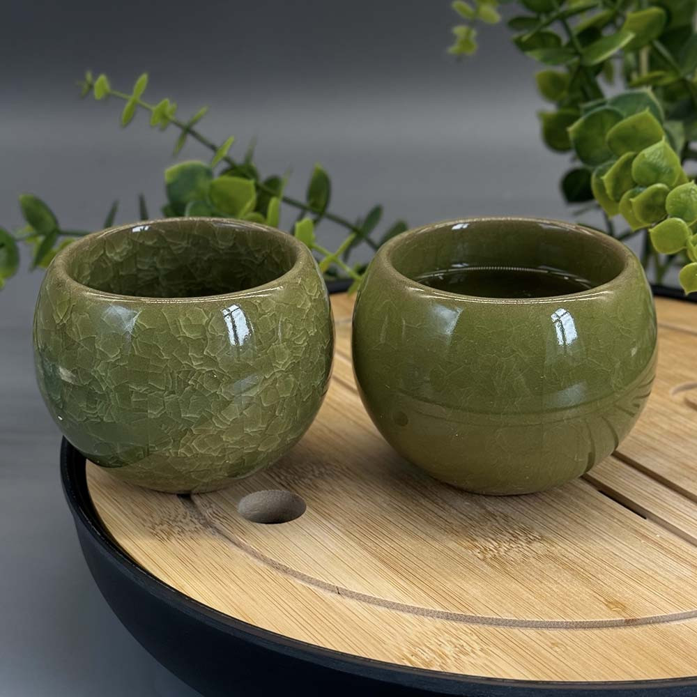 Піала для чаю «Танучий лід» Світло-зелена (120мл), фото 1