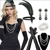 Набір прикрас для свята (вечірки) у стилі Гетсбі (№1)