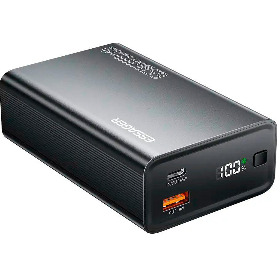 Зовнішній акумулятор ESSAGER EDY65-LD01-Z 65W 20000 mAh black
