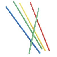 Кольорові трубочки для коктейлів та соку Ø 8 мм×20 см Фреш упаковка 500 шт, одноразові соломинки для напоїв, кафе, барів, фастфуду