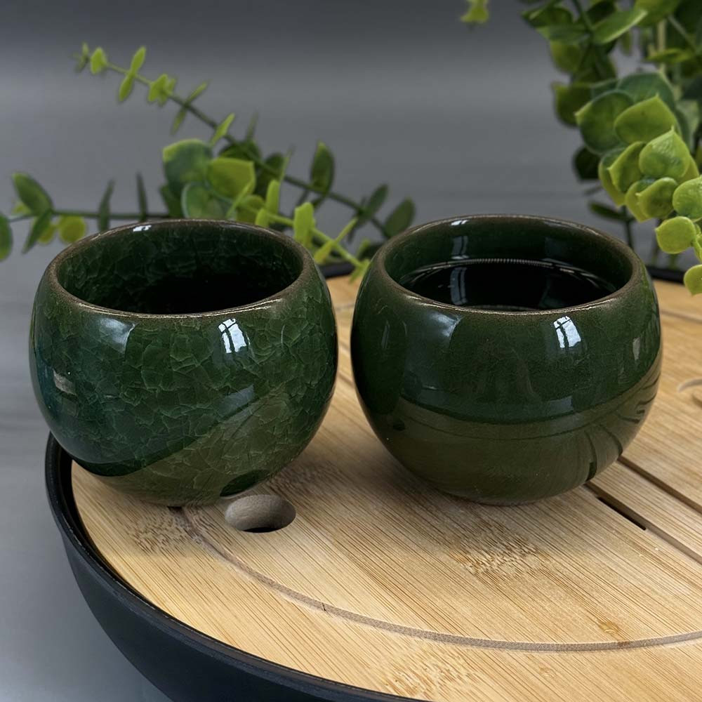 Піала для чаю «Танучий лід» Зелена (120мл), фото 1