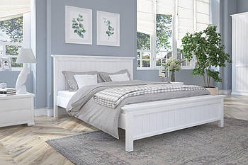 Двоспальне ліжко Mebigrand Вірджинія Білий (RAL9003) 160х200 см (DMBG-1607)